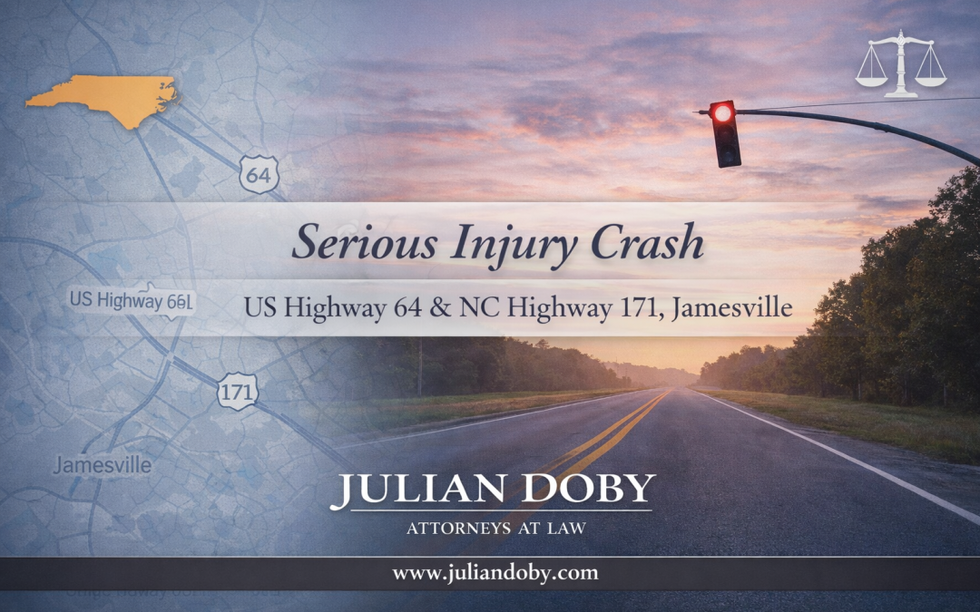 Jamesville Crash Injures 4: Teen Runs Red Light at US-64 and NC-171